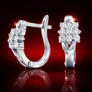Серьги серебряные "Сесерин"арт.20190 ФОТО - SRIBLODAR