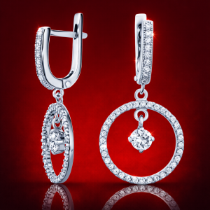Серьги серебряные "Элетра"арт.52040