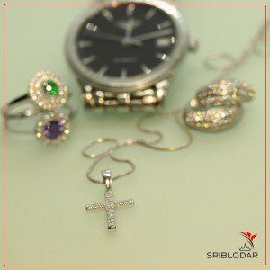 Серебряный Крестик "Джулия"-SRIBLODAR TM Серебряный Крестик "Джулия" ФОТО-SRIBLODAR TM