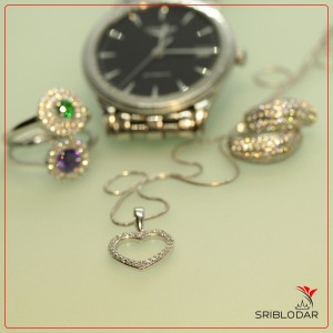 Серебряная подвеска сердечко "Клеретта"-SRIBLODAR TM Серебряная подвеска сердечко "Клеретта" ФОТО-SRIBLODAR TM