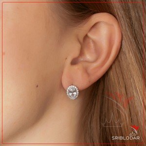 Серьги серебряные "Ноеми"-SRIBLODAR TM Серьги серебряные "Ноеми" ФОТО-SRIBLODAR TM