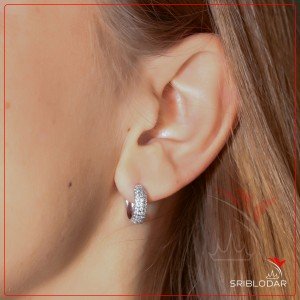Серьги серебряные "Фоджа"-SRIBLODAR TM Серьги серебряные "Фоджа" ФОТО-SRIBLODAR TM